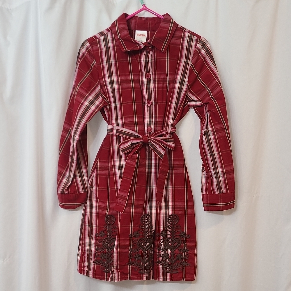 Gymboree Red Plaid Cotton Shirt
